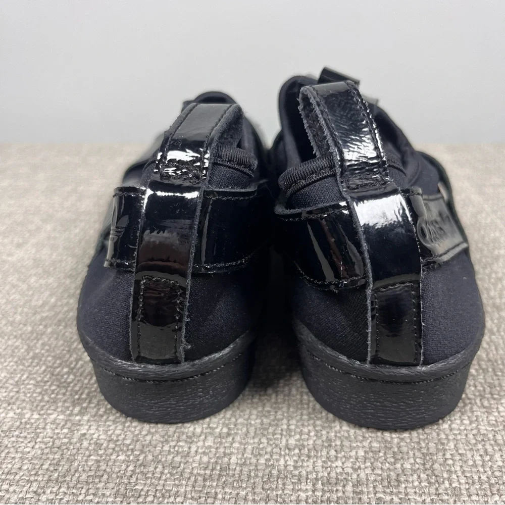 Adidas Women's Originals Superstar All Core Black Slip-On Shoes Sneakers Size 6